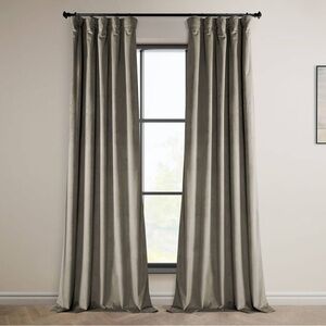 Plush velvet room darkening curtains 50x96